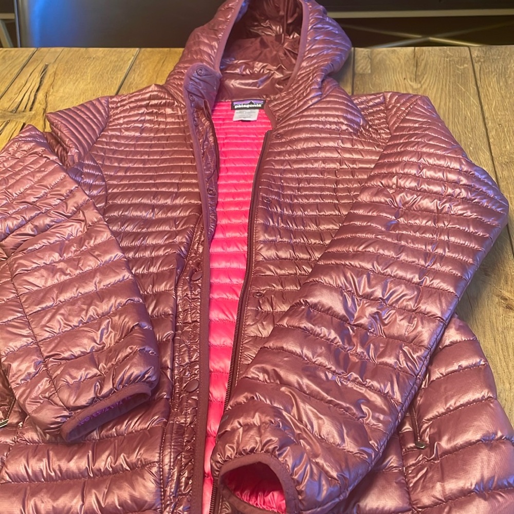 Long Patagonia puffer coat